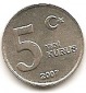 Türkei 5 Kurus 2007 #500