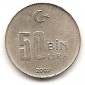 Türkei 50000 Lira 2002 #500