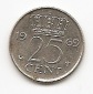 Niederlande 25 Cent 1969 #262