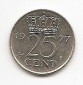 Niederlande 25 Cent 1977 #262