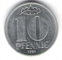 DDR 10 Pfennig Al 1981 A     Jäger Nr.1510