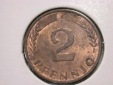 12013 2 Pfennig  1966 F in vz/vz-st