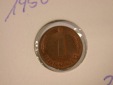 12019  1 Pfennig  1950 F  in vz/vz-st