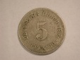 12055  KR  5 Pfennig  1899 A in sehr schön