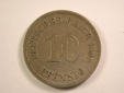 13005  KR   10 Pfennig  1898 A  in sehr schön