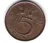 Niederlande 5 Cent 1975 Bro   Schön Nr.65