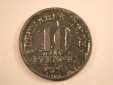 13009 KR  10 Pfennig  Ersatzmünze 1918 in vz, zaponiert