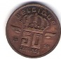 Belgien 50 Centimes 1955 Bro  Schön Nr.104fr