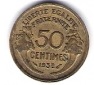 Frankreich 50 Centimes Al-Bro 1938  Schön Nr.199