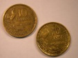 13205 Frankreich  4.Republik  10 Francs 1951 B in ss/ss geputz...