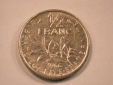 13205 Frankreich  1/2 Franc  1966 in ss-vz/f.vz