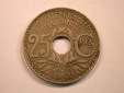 13011 Frankreich 25 Centimes  1932 Lindauer ss+ Originalbilder