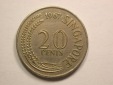 13207 Singapore  20 Cents 1967 in ss Orginalbilder