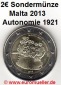 2 Euro Sondermünze 2013...Autonomie 1921...unc.