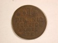 14104 Anhalt 1 Pfennig 1758 in sehr schön Orginalbilder