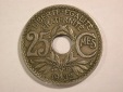 14004 Frankreich 25 Centimes von 1932 in ss-vz Orginalbilder