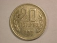 14005 Bulgarien 20 Stotinki 1974 in ss+ Orginalbilder