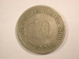 14301 KR 10 Pfennig 1890 G in ss Orginalbilder
