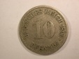 14301 KR 10 Pfennig 1896 A in ss Orginalbilder