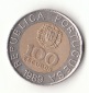 100 Escudos Portugal 1989 (H114)