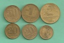Brazil - sechs Münzen 10,20,50 Centavos - 1,2 Cruzeiros Jahre...