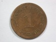 15103 KR 1 Pfennig 1894 A in ss, Rdf. Orginalbilder