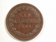 15107 Hohenzollern-Sigmaringen 1 Kreuzer 1846 in ss   Orginalb...