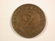 15110 3.Reich  2 Pfennig 1938 E in ss, geputzt  Orginalbilder