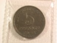 15111 KR 5 Pfennig 1921 G in vz-st/f.st Orginalbilder