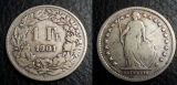 1 Franken Schweiz 1901 B Silber selteneres Jahr XL Bilder