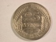 A205 KR  25 Pfennig 1910 J in f.vz   Orginalbilder