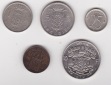 Belgien, 5 Kursmünzen 1952 - 1972