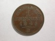 B04 Preussen  1 Pfennig 1848 D  in f.vz   Orginalbilder
