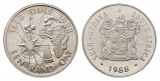 Schifffahrtsmünze; South Africa 1 Rand 1988; AG, 15,08 g, Ø ...