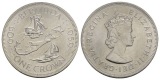 Schifffahrtsmünze; Bermuda, one Crown 1959; AG, 28,17 g, Ø 3...