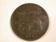 B09 Ceylon  1 Stiver 1815 Elefant in ss/ss+   Originalbilder