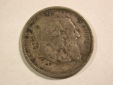 B42 Belgien  1 Franc 1880 in sehr schön, Silber   Originalbilder