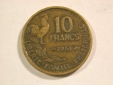 B12 Frankreich  10 Franc  1951 in ss+  Originalbilder
