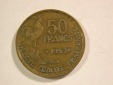 B12 Frankreich  50 Francs 1953 in ss   Originalbilder