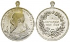 Baden 1896, Medaille tragbar, versilberte Bronze; Ø 33,5 mm, ...