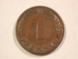 B43 BRD 1 Pfennig 1948 D in ss Bank Deutscher Länder  Origina...