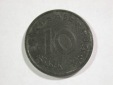 B15 Alliierte Besatzung  10 Pfennig 1948 A in vz  Originalbilder