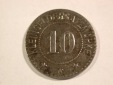 B16  Salzungen 10 Pfennig 1918 Eisen in vz+ !! Originalbilder