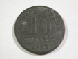 B45 KR Ersatzmünze 10 Pfennig 1922 Zink in ss/ss+ Originalbilder