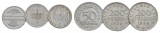 Weimarer Republik. drei Kleinmünzen