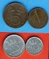 Niederlande 1948 1 Cent. 5 Cent. 10 Cent. + 25 Cent kompl.