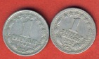 Jugoslawien 1 Dinar 1965 + 1968