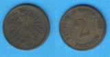 Kaiserreich 2 Pfennig 1875 C