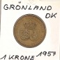 Grönland 1 Krone 1957 KM # 10