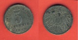Kaiserreich 5 Pfennig 1918 D Eisen